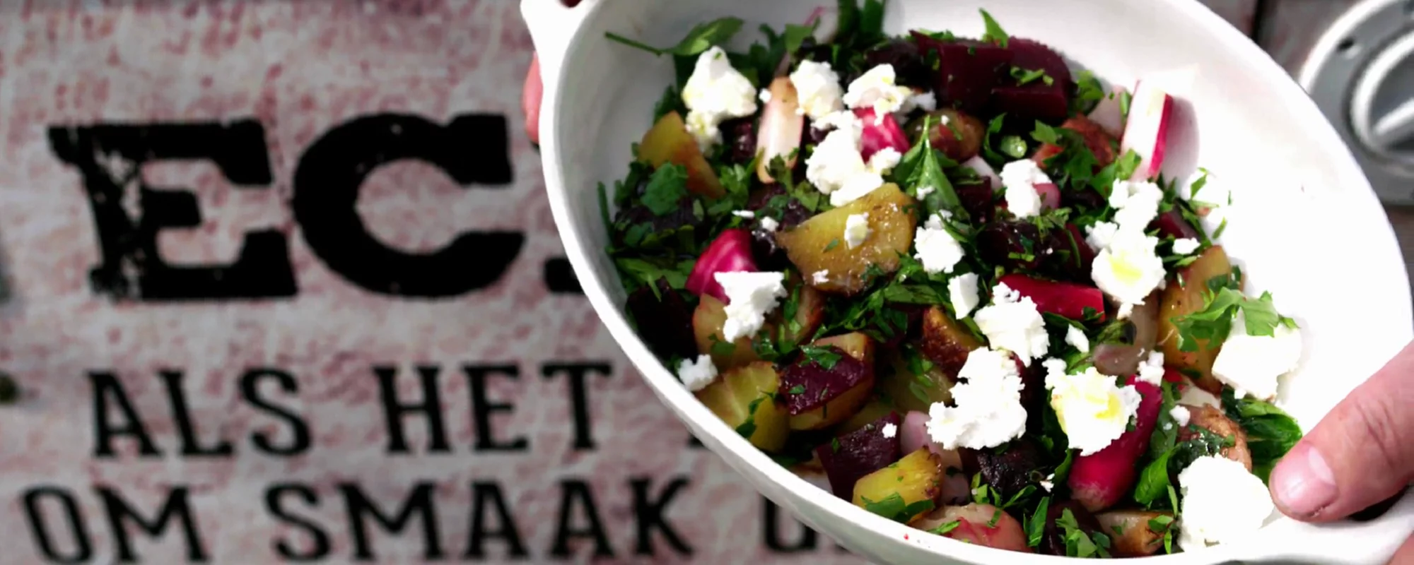 Gepofte bietensalade